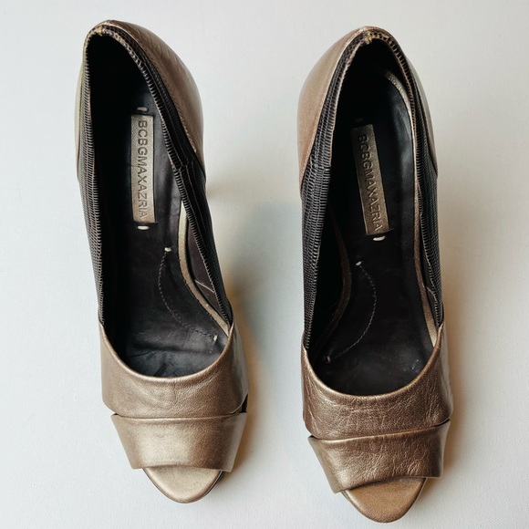BCBGMAXAZRIA Women’s Classic Slip On Open Toe High Heels Size 10B - Picture 2 of 7